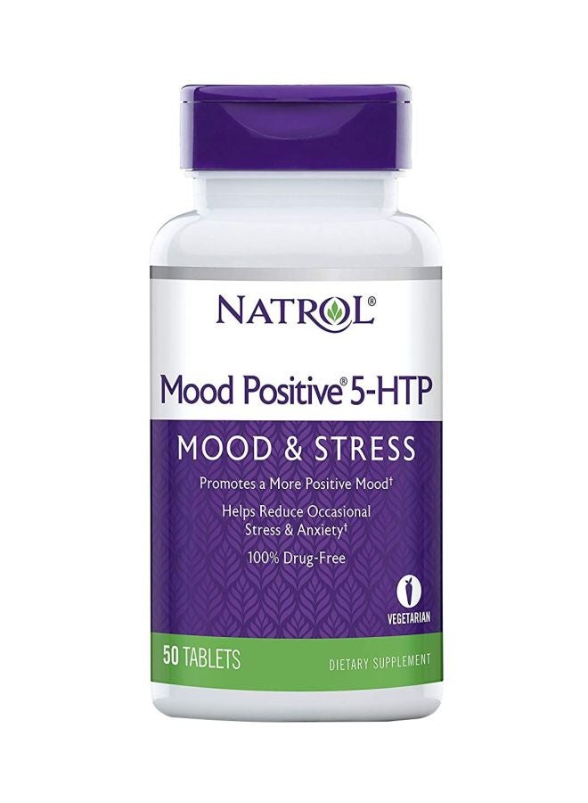 Natrol 5-HTP Mood And Stress Dietary Supplement - 50 Tablets - Image 2
